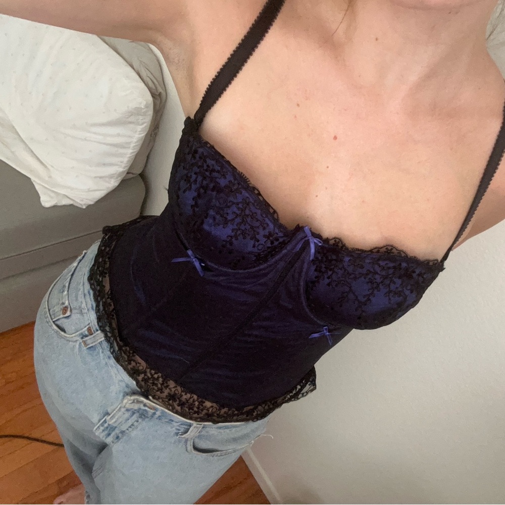 Vintage corset top with padding